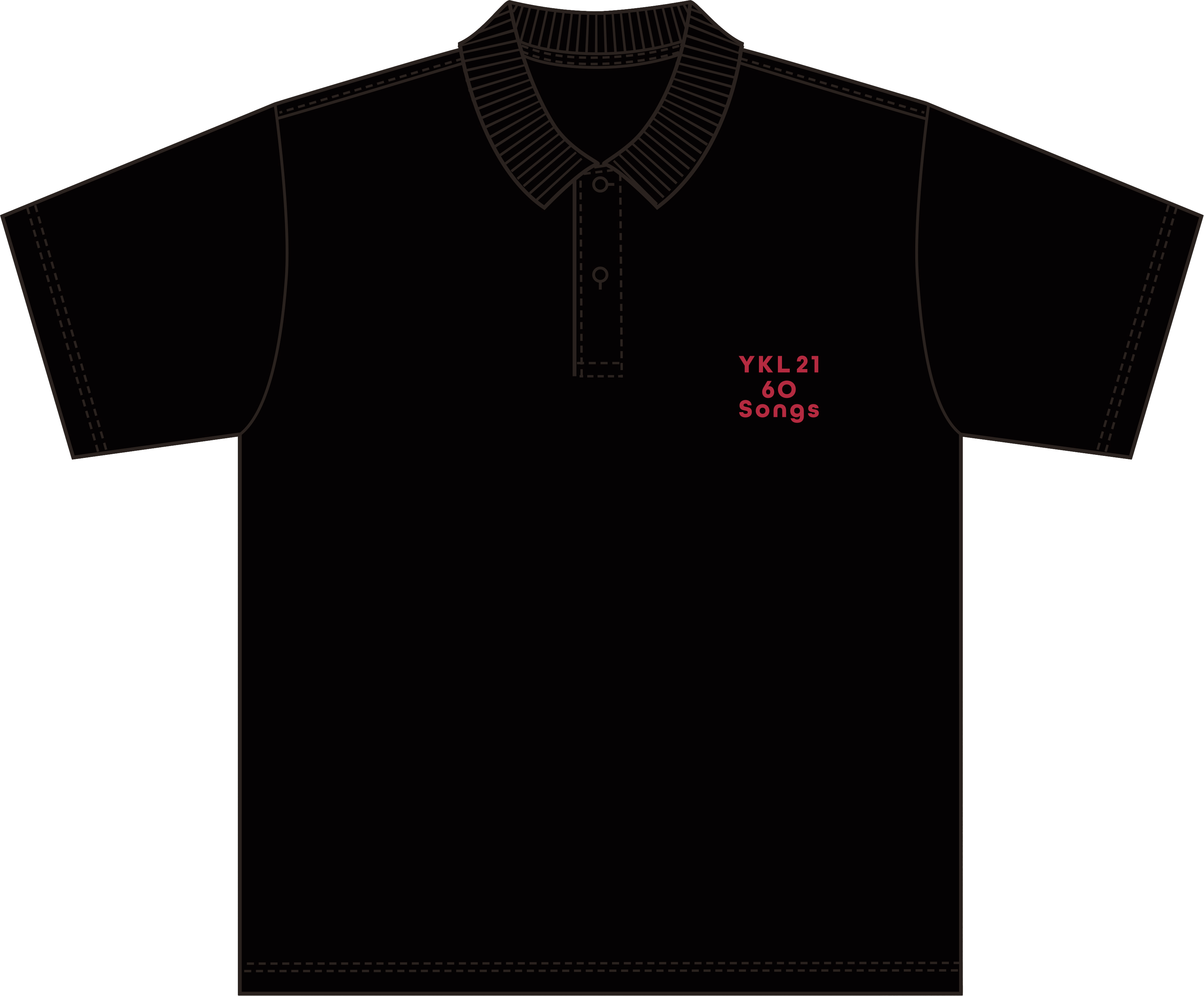 『YKL#21』ポロシャツ [Black]