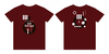 『YKL#21』Tシャツ [バーガンディ]