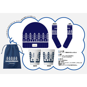 YK2026 Winter Goods 3点セット［ニット帽・靴下(レディスサイズ)・カップ］