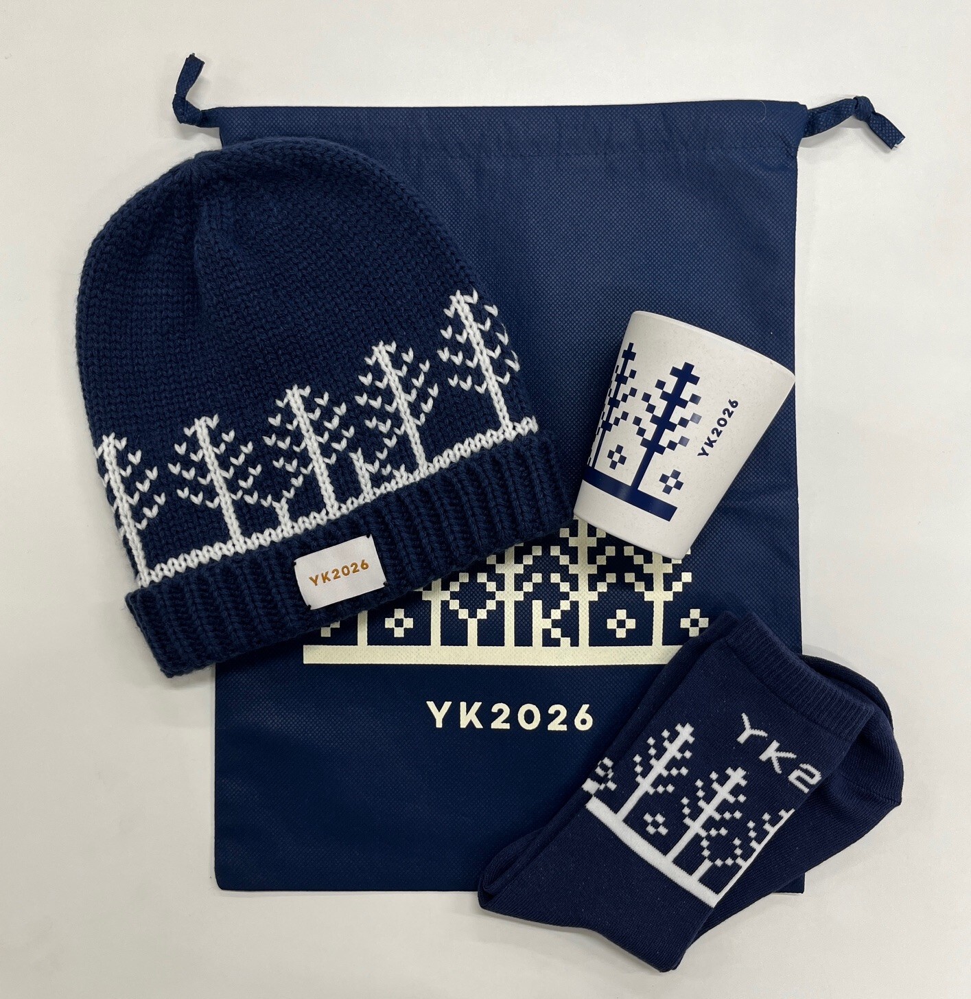 YK2026 Winter Goods 3点セット［ニット帽・靴下(レディスサイズ)・カップ］